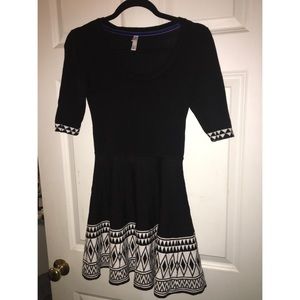 Xhilaration Black Skater Dress